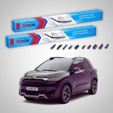 Cumpara ieftin Ștergătoare Citro&euml;n C3 Aircross Gen I A88 SUV 2017-prezent | Set Față Flat Premium &ndash; TeamCar&reg;