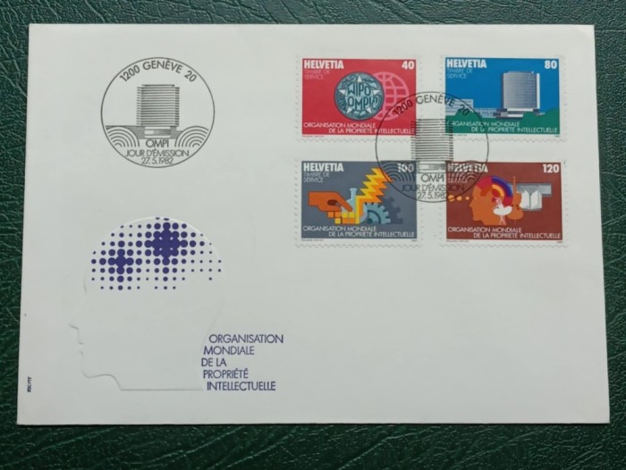 Elvetia 1982 - OMPI, serie pe FDC