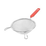 Strecuratoare inox, 12 cm - Zokura, cu maner, ceai, plastic