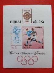 DUBAI, SPORT MEXIC - COLIȚĂ MNH IMPERF.