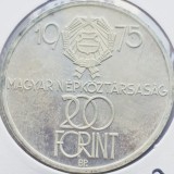 551 Ungaria 200 Forint 1975 Anniversary of Liberation km 604 argint, Europa