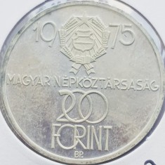 551 Ungaria 200 Forint 1975 Anniversary of Liberation km 604 argint