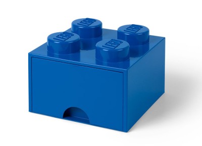 LEGO Cutie depozitare LEGO 2x2 cu sertar, albastru Quality Brand foto