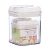 Cutii de Depozitare Alimente, Cyrax, Set din 2 Cutii de tip Container, Recipiente pentru Cereale in Bucatarie, 0.5 L-10x10.5 cm, 1.3 L-12.5x12.5x16.5