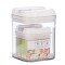 Cutii de Depozitare Alimente, Cyrax, Set din 2 Cutii de tip Container, Recipiente pentru Cereale in Bucatarie, 0.5 L-10x10.5 cm, 1.3 L-12.5x12.5x16.5