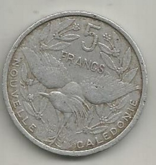 Moneda 5 francs 1952 - Noua Caledonie