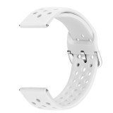 Cumpara ieftin Curea din silicon, compatibila Samsung Galaxy Watch6 40mm, telescoape Quick Release, Alb