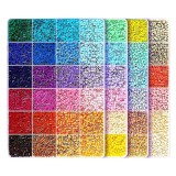 Kit de Margele Perle, Flippy, Set DIY 3D din 96 de Culori, 8000 de piese, Instrumente pentru Margele Incluse, 2.6 mm in cutie, Multicolor