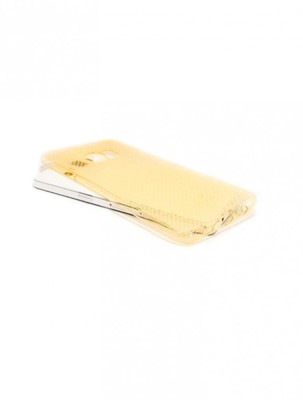 Husa Silicon Samsung S6 Edge g925 Diamond Clear Gold foto