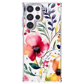 Husa personalizata pentru samsung galaxy s23 ultra, magsafe atasare magnetica, antisoc, model floral 5 foto