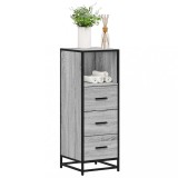 vidaXL Dulap de baie, gri sonoma, 65x33x60 cm, lemn prelucrat