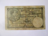Rară! Belgia 5 Francs 1925(an rar) seria:044555,bancnota din imagini