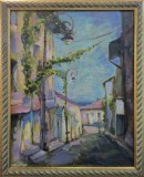 Stradela Vantului - peisaj urban Zacon Sveatoslav, Istorice, Acrilic, Realism