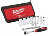 Set 12 Buc Chei Tubulare Milwaukee 48229001