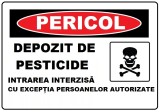 Placuta pentru depozit de pesticide