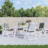 Cumpara ieftin Gossi perne scaun cu spatar mic, 4 buc., gri, textil oxford