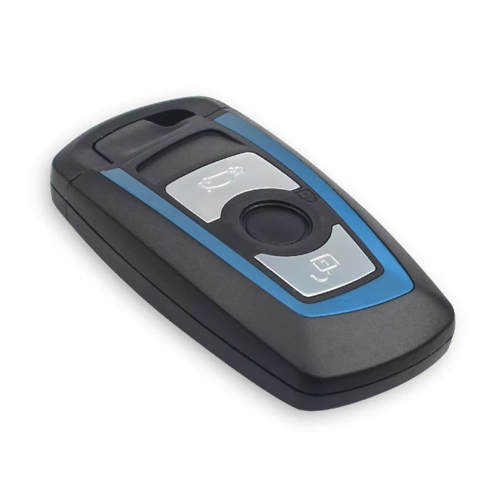 Carcasa Cheie Smart BMW 3 Butoane F10 F20 F25 F30 X1 X3 X5 Albastru