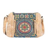 Geanta dama de umar din pluta Mandala cu fermoare laterale