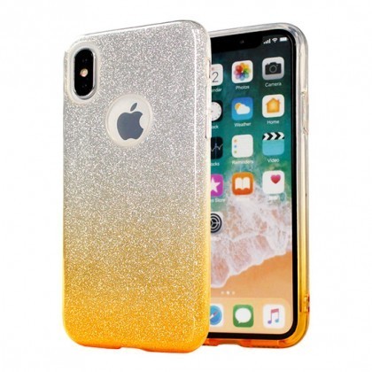 Husa Jelly Color Bling Xiaomi Redmi Go Gold