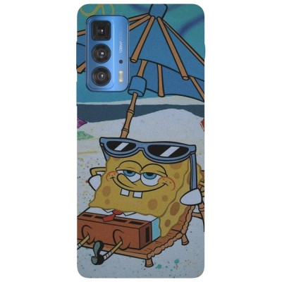 Husa compatibila cu Motorola G20 model Sponge bob chilling, Silicon, TPU, Viceversa foto