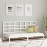 VidaXL Pat de zi fără saltea, alb, 80x200 cm, lemn masiv pin
