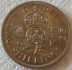 Moneda 2 SHILLINGS / FLORINI - ANGLIA / MAREA BRITANIE, anul 1951 *cod 335 A foto