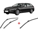 Cumpara ieftin Set 3 stergatoare BMW Seria 5 Touring Van (G31) 2017-2019, pentru parbriz si luneta, Valeo Silencio Xtrm