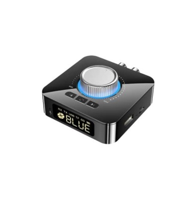 Adaptor audio DIGITAL RX/TX la ANALOGIC 2x RCA +Bluetooth / USB/ Card MicroSD + JACK 3.5 mm + potentiometru volum +telecomanda M foto