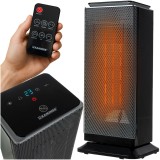 Aeroterma ceramica verticala Kaminer Lumni 2.0, 2000W, cu telecomanda