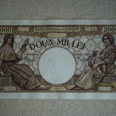 Bancnota 2000 lei 18 noiembrie 1941 ROMANIA - Stuiati Foto