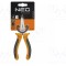 NEO TOOLS Cleşti curbaţi semirotunzi universali alungiţi 200mm pentru prindere și tăiere