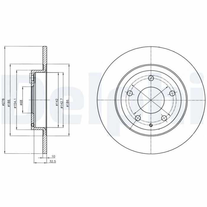 DELPHI BG4534C Disc frana