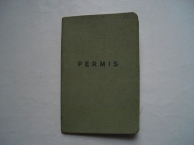 Permis de trecere a frontierei romano-maghiare, 1985 foto