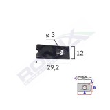 CLIPS FIXARE UNIVERSAL - NEGRU SET 25 BUC 61601