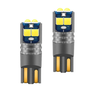 Set 2 x Becuri auto T10 W5W 6SMD, 10W, 6000K, 1920lm, 12/24V foto