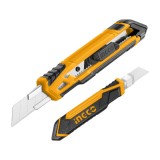 Cutter Plastic cu Maner Cauciuc INGCO HKNS16518 &ndash; Precizie si Confort pentru Utilizari Diverse