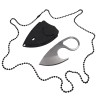 Cutit Tactic Vanatoare IdeallStore Broken Spirit, 8cm, Otel Inoxidabil, Argintiu, Teaca Inclusa, Durabil