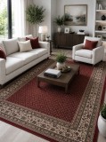 Cumpara ieftin Covor Belgian Kasmar 80x150 cm Rosu Antialergic Polipropilena Fir 9mm Design Oriental Living