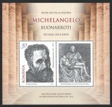 Romania 2025 - LP 2504 colita - Michelangelo Buonarroti, 550 de ani de la nastere