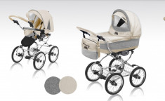 Carucior 2 in 1 BabyActive Ballerina Heritage CBABH5, Crem foto