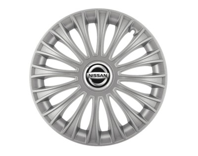 Set 4 capace roti pentru Nissan, model Dino Gray, R15 foto
