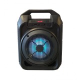Boxa Portabila Cu Bluetooth , Lumini LED , Cititor USB , Card , Negru