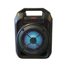 Boxa Portabila Cu Bluetooth , Lumini LED , Cititor USB , Card , Negru