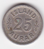 Islanda 25 aurar 1925, Europa, Nichel