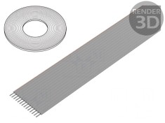 Cablu bandă neecranat PVC 1,27mm 14x26AWG 100FT