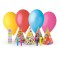 Set accesori petrecere 13 piese baloane trompete coifuri si serpentine