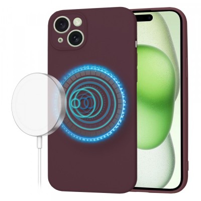 Husa MagSafe pentru Apple iPhone 15 Plus, Techsuit, SoftFlex, Visinie foto