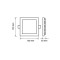 6W SPOT LED incastrabil patrat