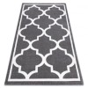Covor Sketch - F730 gri și alb marocani Trellis, 180x270 cm, Dreptunghi, Polipropilena