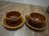 Set vintage Boch Belgium -ceramica glazura maro(Bernadette-Stoneware). 13:16